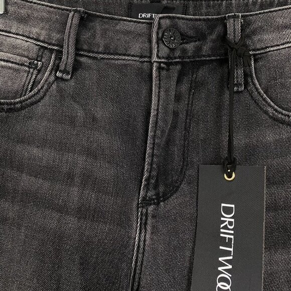 Driftwood Jackie Crop Jeans Embroidered Frayed Hem NWT Women's Size‎ 26 - Picture 3 of 7